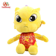 Dragon d&#39;or en peluche dragon chinois